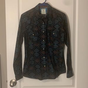Panhandle Pearl Snap Button Down Western Shirt
